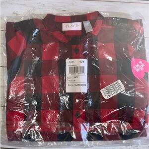 5/$25 NWT The Children's Place Plaid Button Up Shirt